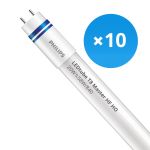 Confezione Multipack 10x Philips LED Tube T8 MASTER (HF) High Output 20W 3100lm - 840 Bianco Freddo | 150cm - Dimmerabile - Sostitutiva 58W