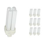 Confezione Multipack 10x Philips MASTER PL-C 10W - 840 Bianco Freddo | 4 Pin