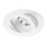 Noxion Faretti LED Leda Inclinabile Bianca 6W 400lm 36D - 927 Bianco Molto Caldo |Ritaglio 83mm - IP44 - Miglior resa cromatica - Dimmerabile