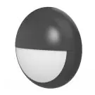 Noxion Bulkhead LED Pro V2 Bianca 12/16/20W 2400lm - 830-840-865 CCT | 325mm - IP65 - Emergenza 3H + Palpebra Il Anello Nero