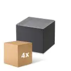 Confezione Multipack 4x D'Lite Elingen Luce Da Parete Solar Nero Up & Down - 830 Luce Calda -  | IP54 - Sensore Di Movimento